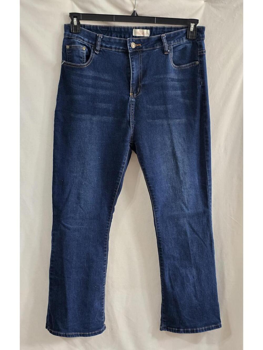 Red Bottoms Classic Blue Denim Stretch Jeans Size 18